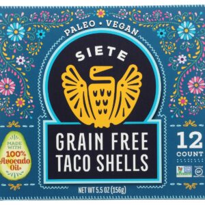 SIETE: Shells Taco Grain Free, 5.5 oz