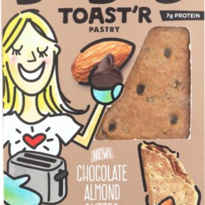 BOBOS OAT BARS: Toaster Pstry Choc Almnd, 2.5 oz