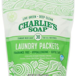 CHARLIES SOAP: Laundry Packets, 30 pc