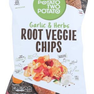 ONE POTATO TWO POTATO: Chip Root Veg Grlc Herb, 5.75 oz