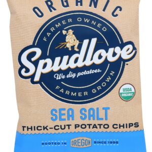 SPUDLOVE: Chips Thck Cut Sea Salt, 1 oz