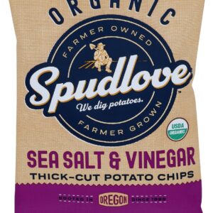 SPUDLOVE: Chips Thck Cut Sslt Vngr, 1 oz