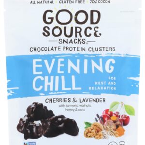 GOOD SOURCE: Bar Choc Drk Wlnt Chry, 4 oz