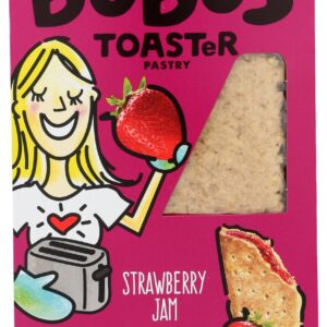 BOBOS OAT BARS: Toaster Pstry Strwbry Jam, 2.5 oz