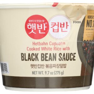 CJ FOODS: Cup Rice Blk Bean Sauce, 9.7 oz
