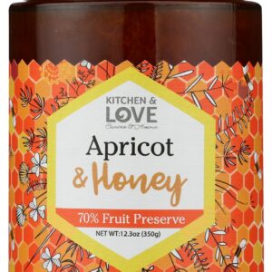 KITCHEN AND LOVE: Preserve Apricot Honey, 12.3 oz
