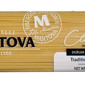 MANTOVA: Traditional Bronze Cut Spaghetti Pasta, 16 oz