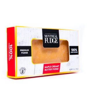 MONTREAL FUDGE: Maple Fudge Slab Box, 6 oz