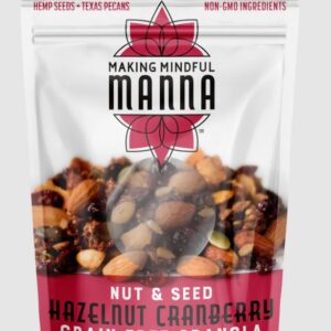 MAKING MINDFUL MANNA: Hazelnut Cranberry Granola, 10 oz