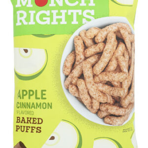 MUNCH RIGHTS: Apple Cinnamon Baked Puffs, 5.5 oz