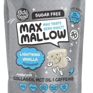 KNOW BRAINER FOODS: Lightning Vanilla Marshmallows, 96 gm