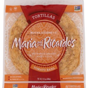 MARIA & RICARDOS: Tomato Basil Tortillas, 13.5 oz