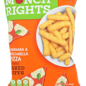 MUNCH RIGHTS: Pizza Baked Puffs, 3 oz