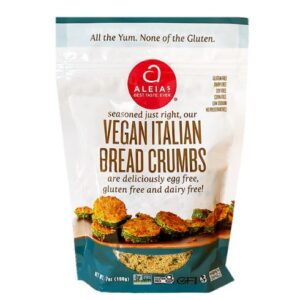 ALEIAS: Gluten Free Vegan Italian Bread Crumbs, 7 oz