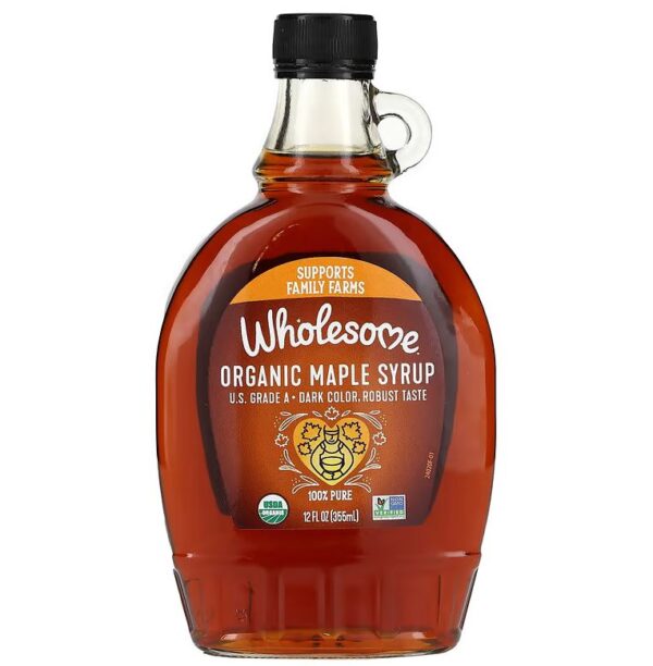 WHOLESOME: Organic Maple Syrup Dark, 12 fl oz