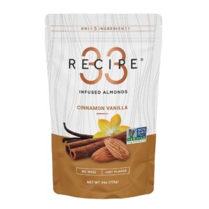 RECIPE 33: Almonds Cinnamon Vanl Inf, 4 oz
