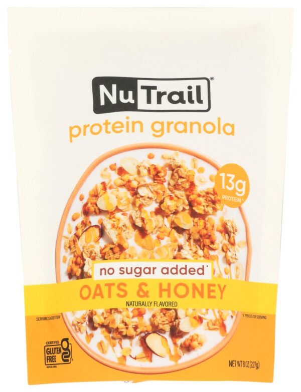 NUTRAIL: Oats and Honey Protein Granola, 8 oz