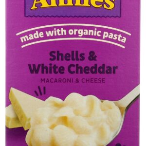 ANNIES HOMEGROWN: Shells and White Cheddar Mac and Cheese, 6 oz