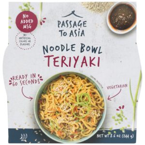 PASSAGE FOODS: Teriyaki Noodle Bowl, 8.6 oz