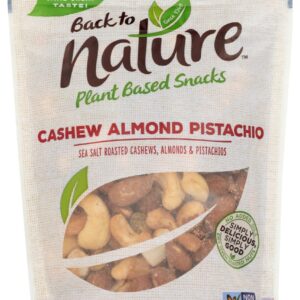 BACK TO NATURE: Cashew Almond Pistachio, 9 oz