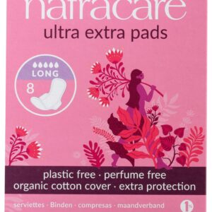 NATRACARE: Ultra Extra Long Period Pads, 8 ea