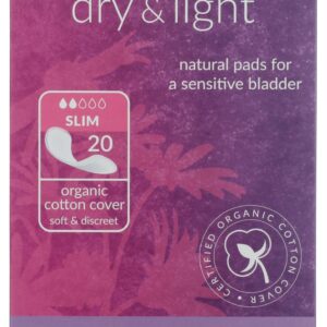 NATRACARE: Dry and Light Slim Incontinence Pads, 20 pc