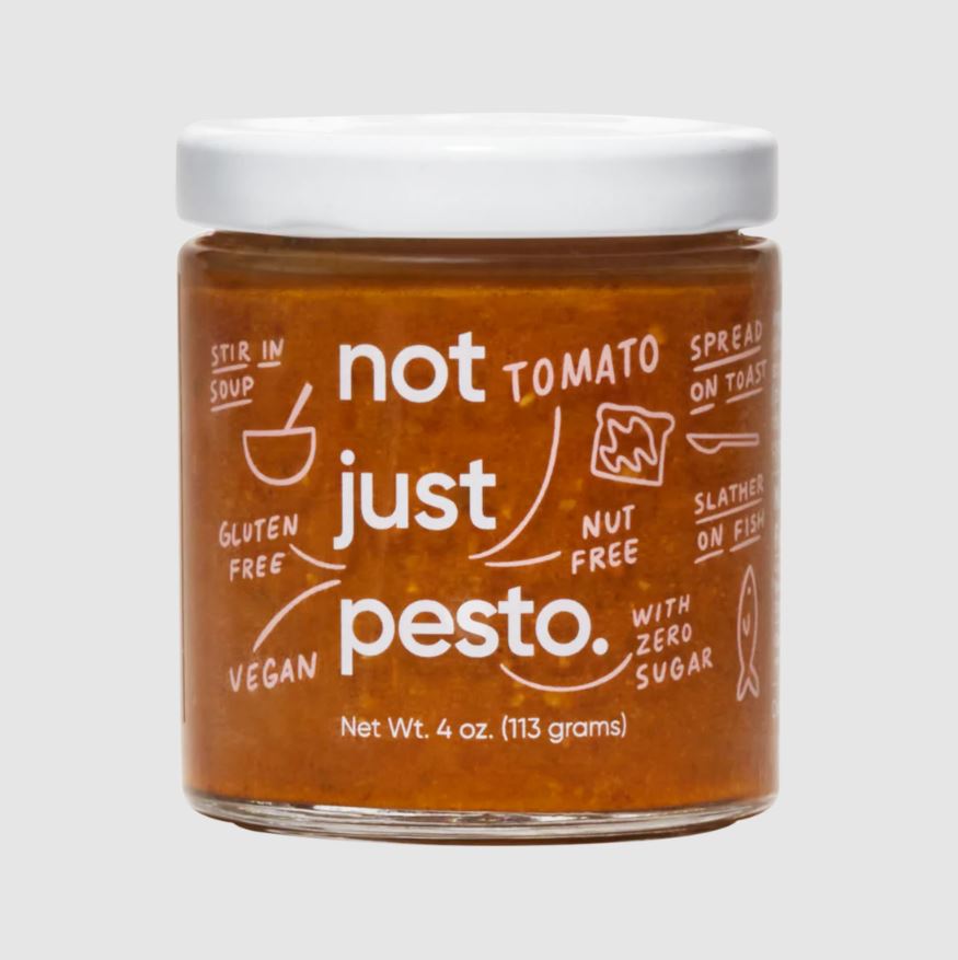 NOT JUST: Pesto Rosso Sauce, 4 oz
