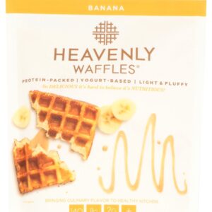 HEAVENLY WAFFLES: Banana Heavenly Waffles Mix, 13.5 oz