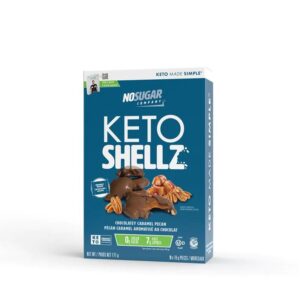 NO SUGAR COMPANY: Chocolatey Caramel Pecan Keto Shellz, 171 gm