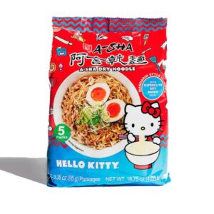 A-SHA: Hello Kitty Mandarin Noodles Supercute Soy Sauce Flavor, 16.75 oz
