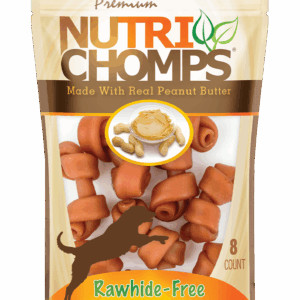NUTRI CHOMPS: Knot Mini Pnt Btr 2.5In, 8 ea
