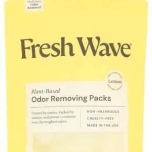 FRESH WAVE: Odor Removing Packs Lemon, 6 pc