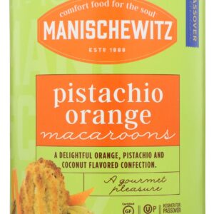 MANISCHEWITZ: Pistachio Orange Macaroons, 10 oz