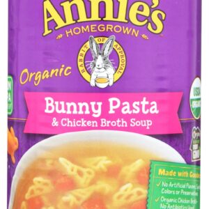 ANNIES HOMEGROWN: Organic Bunny Pasta and Chicken Broth Soup, 14 oz