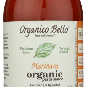 ORGANICO BELLO: Organic Marinara Sauce, 25 oz