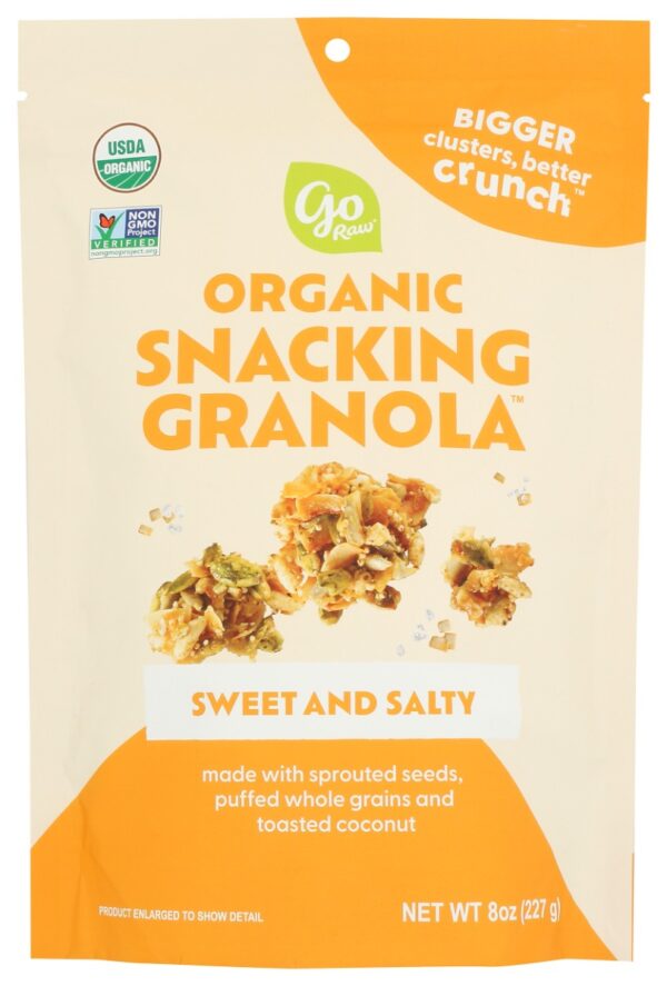 GO RAW: Sweet and Salty Organic Snacking Granola, 8 oz