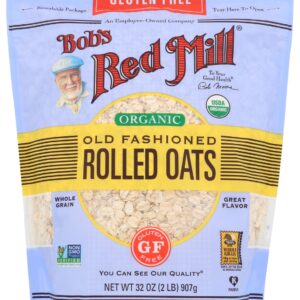 BOBS RED MILL: Gluten Free Organic Old Fashioned Rolled Oats, 32 oz
