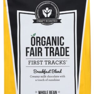WICKED JOE COFFEE: First Tracks Breakfast Blend Whole Bean Coffee, 12 oz
