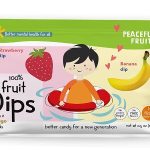 PEACEFUL FRUITS: Strawberry Banana Fruit Dips, 0.5 oz