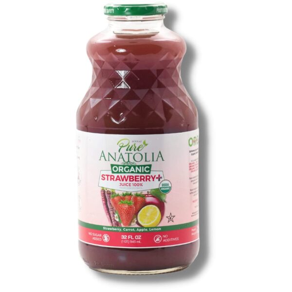 PURE ANATOLIA: Organic Strawberry Plus Juice, 32 fl oz