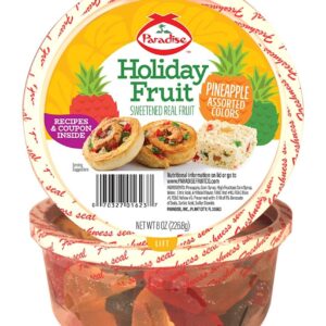 PARADISE: Candied Pineapple Wedge Assorted, 8 oz