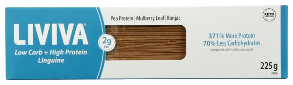 LIVIVA: Low Carb High Protein Linguine Pasta, 7.05 oz