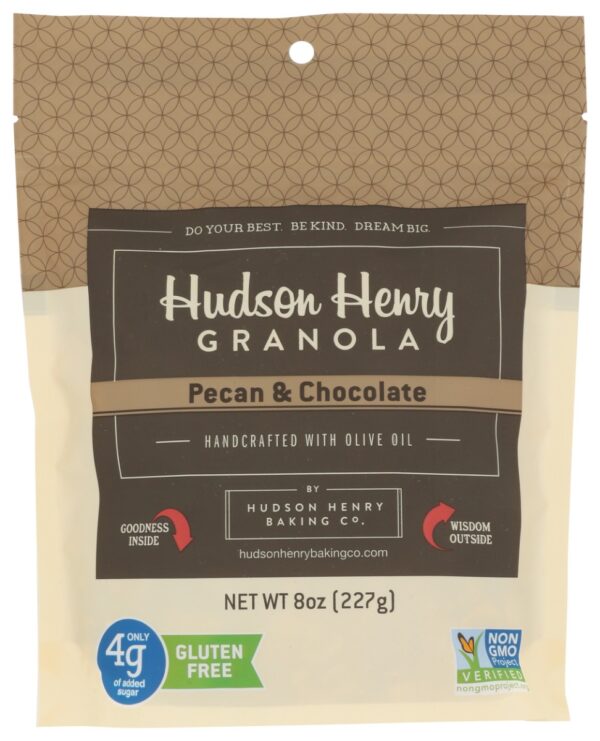 HUDSON HENRY GRANOLA: Pecan and Chocolate Granola, 8 oz
