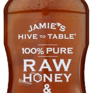 HIVE TO TABLE HONEY FARMS: Pure Raw Honey and Comb, 24 oz