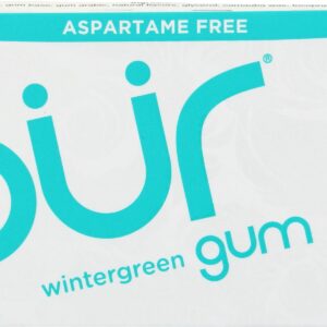 PUR: Wintergreen Gum Blister Tray, 9 pc