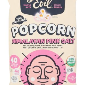 LESSER EVIL: Himalayan Pink Salt Organic Popcorn, 4.6 oz