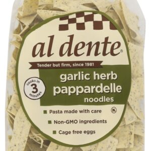 AL DENTE: Garlic Herb Pappardelle Noodles, 12 oz