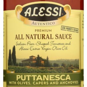 ALESSI: Pasta Sauce Puttanesca With Olives Capers and Anchovies, 24 oz