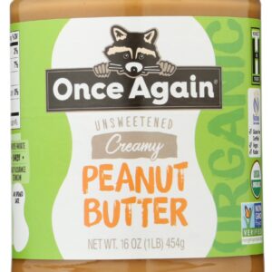 ONCE AGAIN: Organic Peanut Butter Creamy Lightly Salted, 16 oz