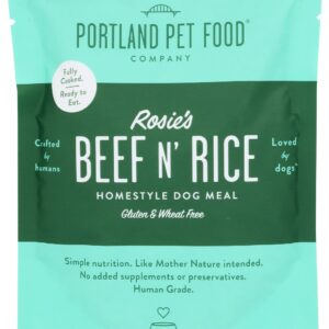 PORTLAND PET FOOD COMPANY: Rosies Beef N Rice Meal Pouch, 9 oz